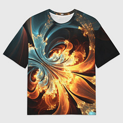 Футболка оверсайз мужская Абстрактный фрактал, цвет: 3D-принт