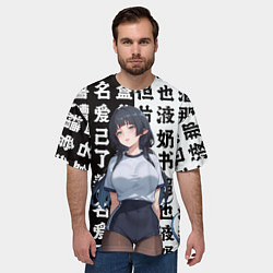 Футболка оверсайз мужская Jane Doe - Zenless zone zero, цвет: 3D-принт — фото 2