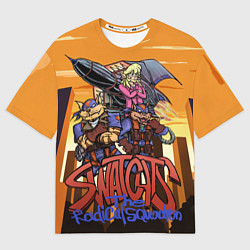 Футболка оверсайз мужская SWAT Kats: The Radical Squadron, цвет: 3D-принт