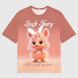 Футболка оверсайз мужская Фея удачи - моё прикрытие, цвет: 3D-принт