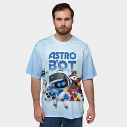 Футболка оверсайз мужская Astro Bot - Game, цвет: 3D-принт — фото 2