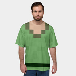 Футболка оверсайз мужская Алекса Minecraft верх, цвет: 3D-принт — фото 2