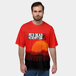 Футболка оверсайз мужская Red Dead Redemption game, цвет: 3D-принт — фото 2