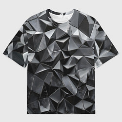 Футболка оверсайз мужская Изношенная геометрия, цвет: 3D-принт