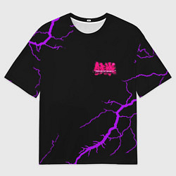 Футболка оверсайз мужская Tekken storm neon, цвет: 3D-принт