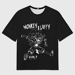 Футболка оверсайз мужская Пятый гир Луффи - One Piece, цвет: 3D-принт