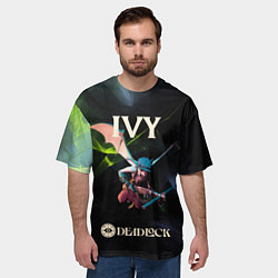 Футболка оверсайз мужская Deadlock Плющ, цвет: 3D-принт — фото 2