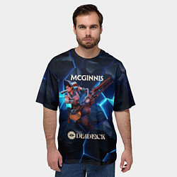 Футболка оверсайз мужская Deadlock McGinnis, цвет: 3D-принт — фото 2