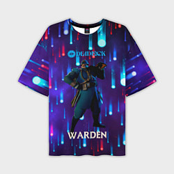 Футболка оверсайз мужская Warden Deadlock, цвет: 3D-принт