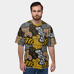 Футболка оверсайз мужская Этнический паттерн, цвет: 3D-принт — фото 2