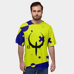 Футболка оверсайз мужская Quake game collection, цвет: 3D-принт — фото 2