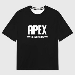 Футболка оверсайз мужская Apex legends logo white, цвет: 3D-принт