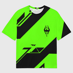 Футболка оверсайз мужская The Elder Scrolls geometry steel, цвет: 3D-принт