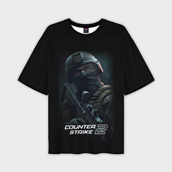 Футболка оверсайз мужская CS counter terrorist, цвет: 3D-принт