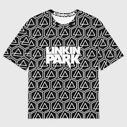 Футболка оверсайз мужская Linkin park pattern, цвет: 3D-принт