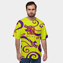 Футболка оверсайз мужская DOTA2 dragon, цвет: 3D-принт — фото 2