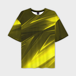 Футболка оверсайз мужская Gold stripes abstraction, цвет: 3D-принт