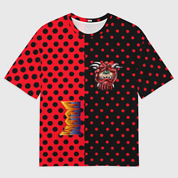 Футболка оверсайз мужская Doom pattern steell, цвет: 3D-принт