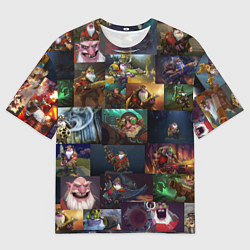 Футболка оверсайз мужская Sniper Dota 2, цвет: 3D-принт