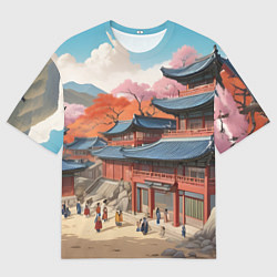 Мужская футболка оверсайз Чосон иллюстрация