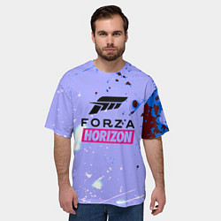 Футболка оверсайз мужская Forza Horizon краски текстура, цвет: 3D-принт — фото 2