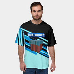 Футболка оверсайз мужская Team Fortress line, цвет: 3D-принт — фото 2