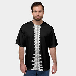 Футболка оверсайз мужская Рентген позвоночника, цвет: 3D-принт — фото 2