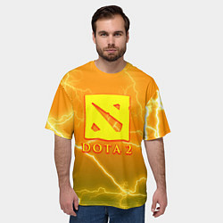 Футболка оверсайз мужская DOTA storm, цвет: 3D-принт — фото 2