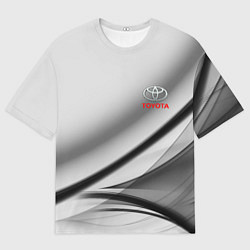 Футболка оверсайз мужская Toyota texrure grey, цвет: 3D-принт
