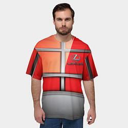 Футболка оверсайз мужская Lexus carbon car, цвет: 3D-принт — фото 2