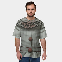 Футболка оверсайз мужская Пеннивайз оно верх, цвет: 3D-принт — фото 2