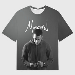 Футболка оверсайз мужская Певец Макан, цвет: 3D-принт