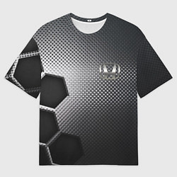 Мужская футболка оверсайз Honda metal auto