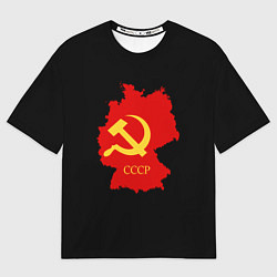 Футболка оверсайз мужская СССР материк, цвет: 3D-принт