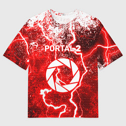 Футболка оверсайз мужская Portal брызги красок шторм, цвет: 3D-принт
