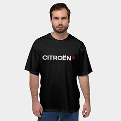 Футболка оверсайз мужская Citroen logo, цвет: 3D-принт — фото 2