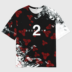 Футболка оверсайз мужская Destiny 2 logo game, цвет: 3D-принт