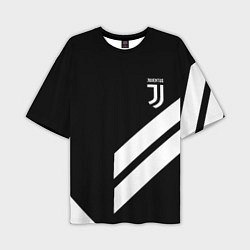 Футболка оверсайз мужская Juventus line white, цвет: 3D-принт