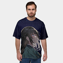 Футболка оверсайз мужская МаоМао, цвет: 3D-принт — фото 2