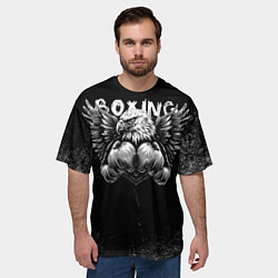 Футболка оверсайз мужская Боксер орел, цвет: 3D-принт — фото 2