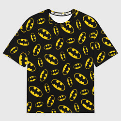 Футболка оверсайз мужская Бэтмен узор, цвет: 3D-принт