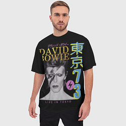 Футболка оверсайз мужская David Bowie - Tokyo 1973, цвет: 3D-принт — фото 2