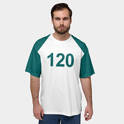 Футболка оверсайз мужская Игра в кальмара 120, цвет: 3D-принт — фото 2