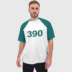 Футболка оверсайз мужская Игра в кальмара 390, цвет: 3D-принт — фото 2