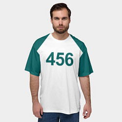 Футболка оверсайз мужская Игра в кальмара 456, цвет: 3D-принт — фото 2