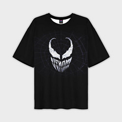 Футболка оверсайз мужская Venom face - logo, цвет: 3D-принт