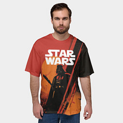 Футболка оверсайз мужская Darth Vader - Star Wars, цвет: 3D-принт — фото 2