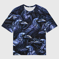 Мужская футболка оверсайз Черные вороны