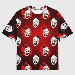 Футболка оверсайз мужская Funny clown Art in blood, цвет: 3D-принт