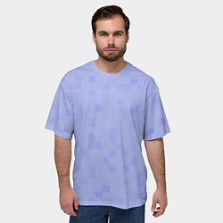 Футболка оверсайз мужская Пиксельная клетка, цвет: 3D-принт — фото 2
